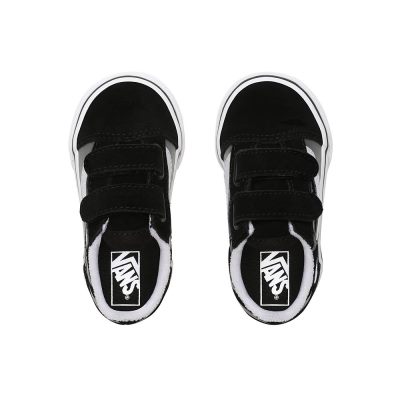 Vans Suede Flame Old Skool V - Çocuk Spor Ayakkabı (Siyah)